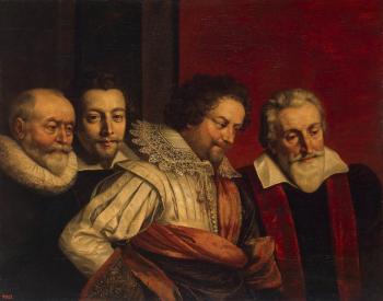 Frans The Younger Pourbus : Portrait of Four Members of the Paris Council